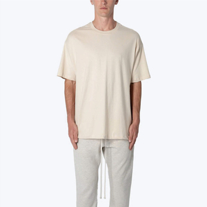 100% algodón Relax Fit Color personalizado con impresión de logotipo propio Suministro OEM Compatible con camisetas de moda de alta calidad para hombres Exportación - Product Image 1