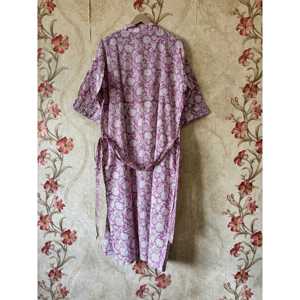 Robe kimono légère en coton à imprimé floral bohème pour les moments de détente - Product Image 5