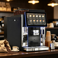 Máquina de Café Espresso Comercial TCN, de Grano a Taza, 200 Tazas Diarias, Automática, para Hotel, Restaurante, Tienda de Conveniencia