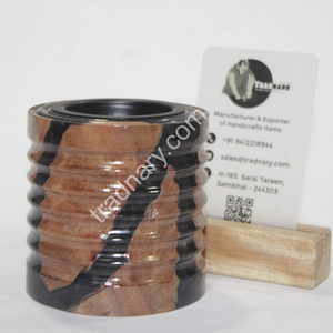 Dernier brûleur traditionnel Mubkhar en bois résine Bukhoor brûleur d'encens parfumé d'intérieur pour le Ramadan Eid vente en gros de Exim Pvt Ltd - Product Image 1