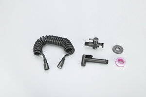 Современный <span class=keywords><strong>304</strong></span> из нержавеющей стали черный ручной душ опрыскиватель WC Shattaf биде для гостиничных туалетов - Product Image 3