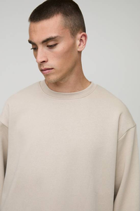 Sweat-shirt à capuche surdimensionné de luxe personnalisé pour homme, coupe-vent, 350 g/m², 100 % coton, pull-over d'hiver, sweat-shirt personnalisé écologique - Product Image 3
