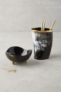 Vente en gros de verre naturel en corne naturelle sculptée à la main pour vin bière eau maison restaurant hôtel inspiré de l'Inde - Product Image 3