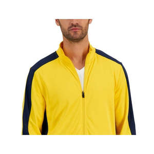 Giacca Sportiva da Uomo ID Ideology in Maglia Traspirante Gialla Vestibilità Regolare in Vera Pelle PU per Primavera Disponibile Taglia L - Product Image 2