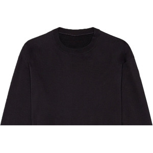 Men's Premium 100% Cotton Fleece O-<b>Neck</b> Pullover Sweatshirt Eco-Friendly Breathable Solid Knitted Embossed Printed Front Logo - Product Image 4