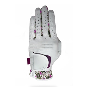 Gant de golf pour homme de marque personnalisée haut de gamme, en cuir de cabretta doux et confortable, avec grip WeatherSof, blanc nacré - Product Image 1