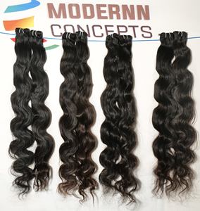 Venta al por mayor 100% Virgen indio Natural Bodywave negro extensiones de cabello humano con estilo suelto de onda profunda - Product Image 1