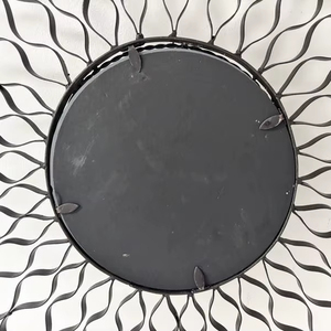 Miroir mosaïque argent, miroir mosaïque rond - Product Image 1