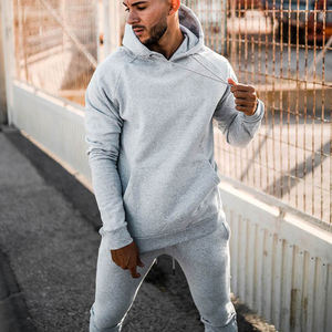 Fabricante al por mayor de ropa deportiva para hombre con cremallera y Sudadera con capucha y Jogger conjunto de 2 piezas chándal personalizado para hombre traje de jogging - Product Image 3