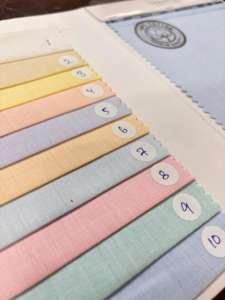 ผ้าชามเบรย์โพลีคอตตอนเนื้อเบาคุณภาพสูงจากสวิส เหมาะสำหรับทำเสื้อเชิ้ตลำลองสำหรับแฟชั่นชายและหญิง - Product Image 3