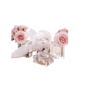 Acrylique avec fleur ronds de serviette forme carrée accessoires ménagers d'intérieur porte-serviettes de qualité Standard nouveau Design ornement - Product Image 1