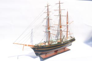 Maqueta de Barco de Madera Estilo Náutico Sigyn, Pintada a Mano, con Características Regionales Europeas, Decoración Feng Shui para el Hogar - Product Image 2