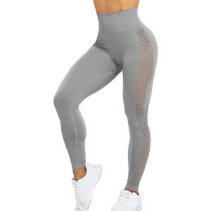 Cotton/Bamboo Fiber Women's Mid Waist <b>Compression</b> Fitness <b>Leggings</b> Streetwear Style for Winter Custom Sizes Made in Pakistan - Product Image 4