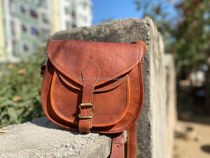 Real Handmade Goat Leather Ladies Handbag Sling <b>Bag</b> - Product Image 3