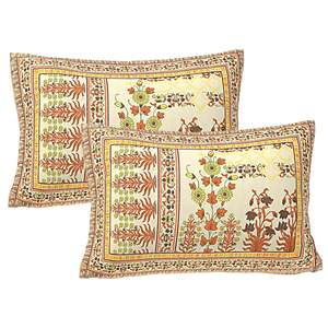 ชุดผ้าปูเตียงผ้าฝ้ายลายดอกไม้สีเหลือง240 TC ขนาดคิงไซส์1ผ้าคลุมเตียง2ใบสำหรับเตียงในโรงแรม3ชิ้น (ADB1491) - Product Image 3