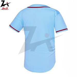 Ensembles imprimés de maillots de baseball en polyester personnalisés de haute qualité uniformes confortables à coupe régulière avec d'excellentes coutures - Product Image 3