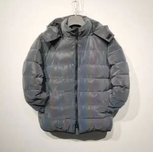 Chaqueta acolchada reflectante colorida de alta calidad para hombre, prendas de vestir cálidas con capucha para invierno, estilo OEM | Fabricantes profesionales - Product Image 4