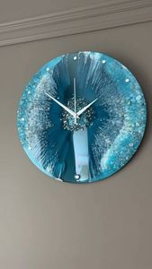 HORLOGE ASSISTANT Résine Horloge Murale Résine Époxy Salon meilleur qulatiye Meubles Décor À La Maison Horloge Murale Personnalisé meilleur - Product Image 3