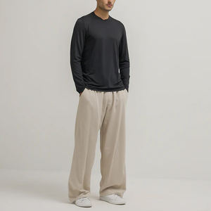 เสื้อแขนยาวผ้าฝ้าย100% สำหรับผู้ชายเนื้อนุ่มสวมใส่สบายแบบคลาสสิกสำหรับฤดูใบไม้ร่วงและฤดูหนาว - Product Image 3