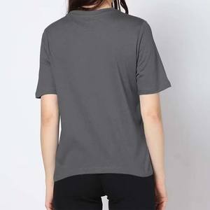 Fashion new design print tees regular short sleeves summer new arrival v neck streetwear breathable lightweight women's t shirt - Product Image 4