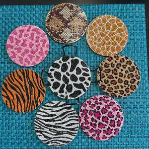 Handmade Beaded <b>Coasters</b> - Boho <b>Drink</b> <b>Coasters</b> with Polyester Backing (4x4 Inch) - Product Image 6