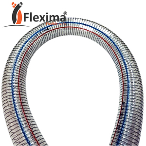 Tubes en plastique durables de qualité alimentaire de tuyau de fil d'acier Flexible de spirale transparente de PVC de haute qualité pour la livraison liquide à haute pression - Product Image 5