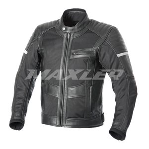 High Quality Best Protective Professional Racing Leather Fabric Motorbike Jacket Men Moto Riding Wear Motorbike Leather Jacket - Product Image 1