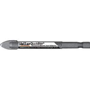 Broca Multiusos para Vidrio y Azulejos HELLER QuickBit Ceramic Master de 5.0 mm, Longitud Total de 75 mm - Product Image 3