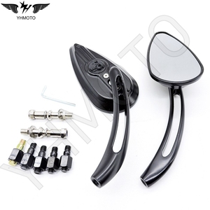 กระจกมองหลัง YHMOTO รุ่น Heavy Duty สีดำ อุปกรณ์เสริมสำหรับมอเตอร์ไซค์ อะไหล่ Ruckspiegel สำหรับรถมอเตอร์ไซค์ Harley Dyna Heritage บรรจุกล่อง - Product Image 6