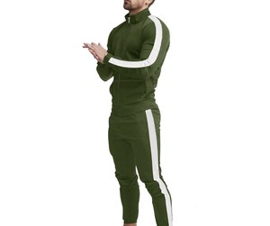 ชุดวอร์มแฟชั่นสำหรับผู้ชายออกแบบมาสำหรับฝึกออกกำลังกายปรับแต่งสีได้ใส่สบาย - Product Image 1