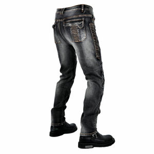 Jeans de Motociclista D-Ride Moto Dark Denim, Duraderos, con Protección CE Extraíble, de Secado Rápido y Transpirables, Colores y Logotipo Personalizables, para Todas las Estaciones - Product Image 3