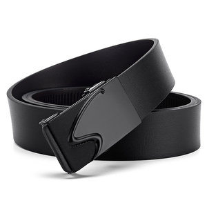 เข็มขัดลำลองผู้ชายแบบทางการ ดีไซน์ทันสมัย หัวเข็มขัดโลหะผสม ทนทานและเป็นมิตรกับสิ่งแวดล้อม ปรับความยาวอัตโนมัติแบบไร้ฟัน - GENTS GARB - Product Image 5