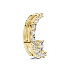 Colgante Redondo de Diamante Cultivado en Laboratorio en Oro Blanco de 14K para Mujer, Joyería Nupcial Minimalista, Regalo de Aniversario de Lujo Certificado, Elegante - Product Image 2