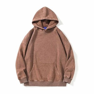 Sweats à capuche surdimensionnés streetwear, sweats à capuche personnalisés à lavage acide, sweats à capuche lourds - Product Image 3