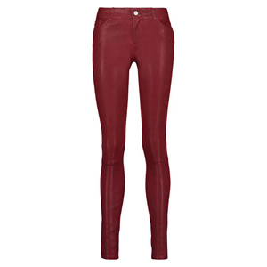 Proveedor de fábrica de cintura alta PU cuero mujer pantalón Vintage marrón mujeres pantalones largos al por mayor calidad superior ronpex - Product Image 1