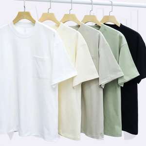 เสื้อยืดคอตตอนถักทรงหลวมแบบยูนิเซ็กซ์ สไตล์ลำลอง/ทางการ  ไซส์ใหญ่  สตรีทแวร์  พร้อมโลโก้สั่งทำพิเศษ เสื้อยืดผู้ชาย - Product Image 2