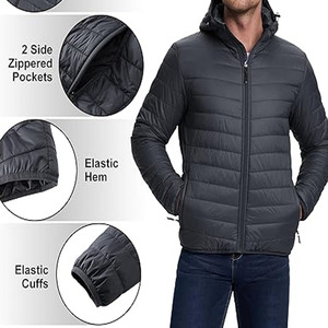 Bubble Veste en cuir de haute qualité Décoration de fourrure Personnalisable Veste gonflée à capuche de grande taille téléchargée par Dress Sports - Product Image 2
