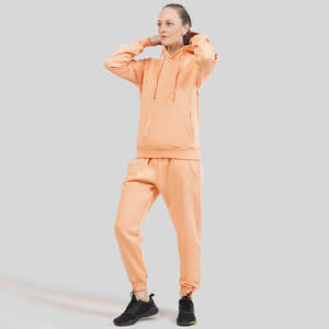 Chándales de entrenamiento de lana de algodón de alta calidad, conjunto de dos piezas para mujer, chándal, traje de jogging ajustado para mujer - Product Image 2