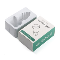 Penjualan Pabrik Charger Mobil Pengisian Cepat 48W QC3.0 Dual-Ports 12-24V dengan Port Type-C & USB Perlindungan Tahan Api