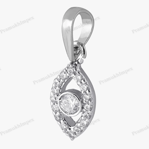 GRA certificado personalizado VVS Moissanite plata esterlina ojo colgante chapado en oro moda uso diario encanto colgante para hombres mujeres - Product Image 1