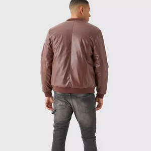 Chaquetas Universitarias de Béisbol Personalizadas de Alta Calidad con Bordado Chenille, Mangas de Cuero para Hombre, Chaquetas Varsity Unisex - Product Image 6