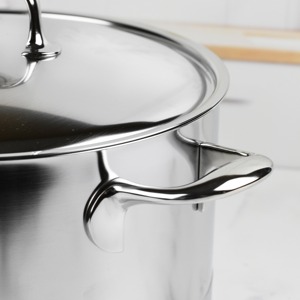 Olla de Cocina de Acero Inoxidable de Alta Calidad con Tapa, Cacerola Ecológica para Fiestas, Almacenamiento de Alimentos para Todas las Temporadas - Product Image 3