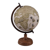 RARE Antique 9 Pouces Hammond Terrestre Monde Globe Circa 1930 s Antique Décor Insolite Vintage Éclectique Décor Début Des Années 1900