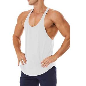 Gilet de fitness d'été pour hommes Débardeur col en O Muscle Bodybuilding Shirts High Street Style Cotton Breathable Knitted Weaving - Product Image 6