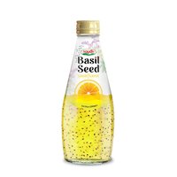 Jus de fruits frais pressé Nawon, certifié ISO, purée de graines de basilic, bon pour la santé, bouteilles en verre 290 ml, prix abordable