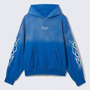 Ropa de calle personalizada de algodón lavado con ácido para hombre, Conjunto de sudadera corta con estampado DGT de talla grande, diseño personalizado para verano invierno con logotipo - Product Image 5