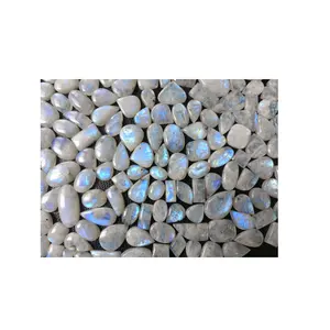 100% Piedra preciosa de piedra lunar arcoíris natural con piedras preciosas naturales pulidas y mezcladas para usos multiusos por exportadores