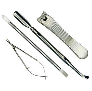 Professional Manual Manicure Grooming Surgical Kit Stainless Steel <b>Nail</b> <b>Clippers</b> Cuticle Nipper Scissors Pusher <b>Set</b> - Product Image 1