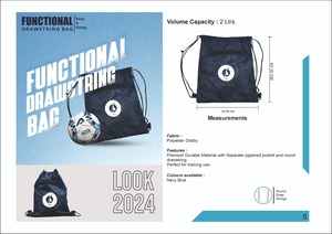 Bolsa Saco paquete Logotipo personalizado Mochila con cordón Nailon resistente al agua para gimnasio Compras Deporte Yoga Fútbol bolsas con cordón - Product Image 3