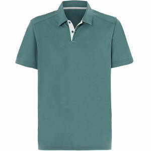 Manga corta informal de alta calidad para hombres para Polos Tela de punto de diseño a cuadros sólido con camisetas en blanco de Spandex Sin logotipo - Product Image 2